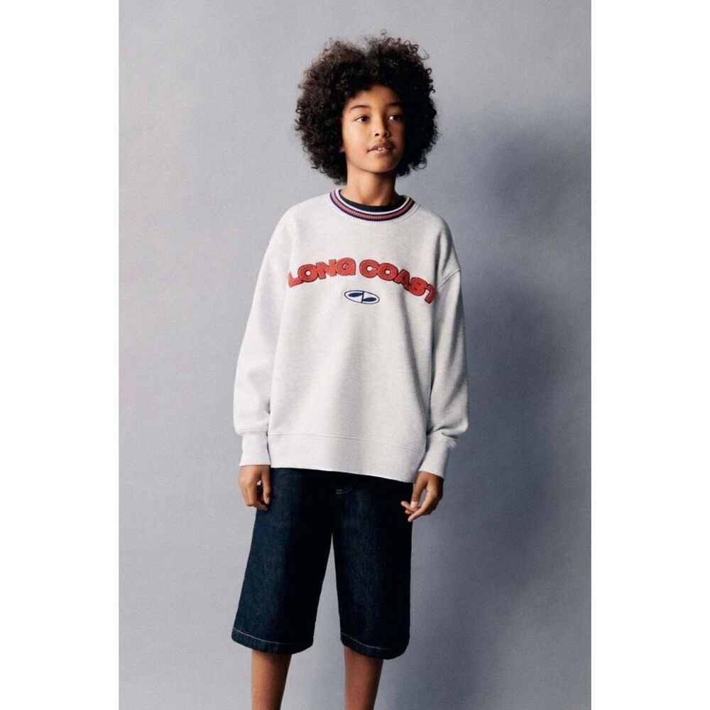 Zara Long Coast Society Kids Sweatshirt